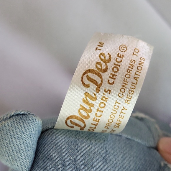 Denim Jean USA Star Teddy Bear Dan Dee Vintage 1990s July 4 Plush - Picture 11 of 11